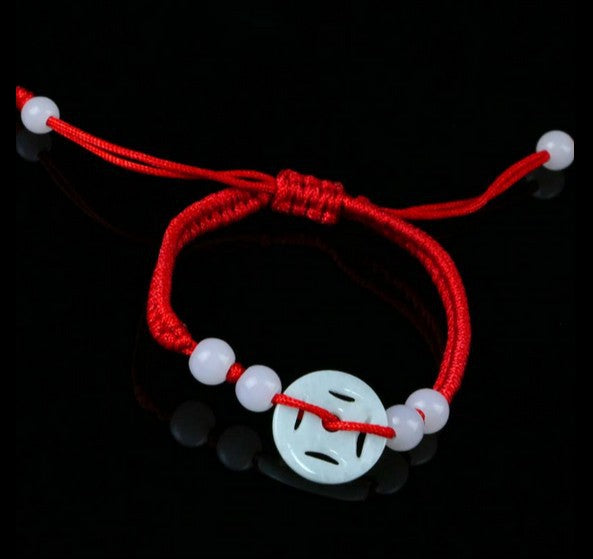 Jade Red Rope Life Hand-woven Stall Bracelets