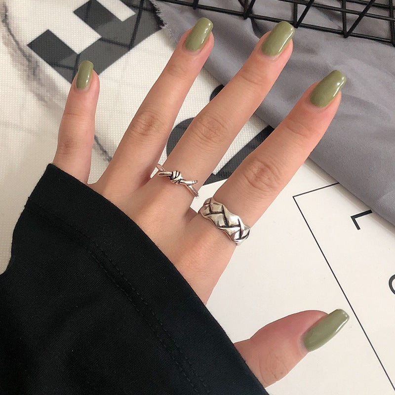 Women's & Men's Roman Digital Fashion Open Versatile Personality Rings