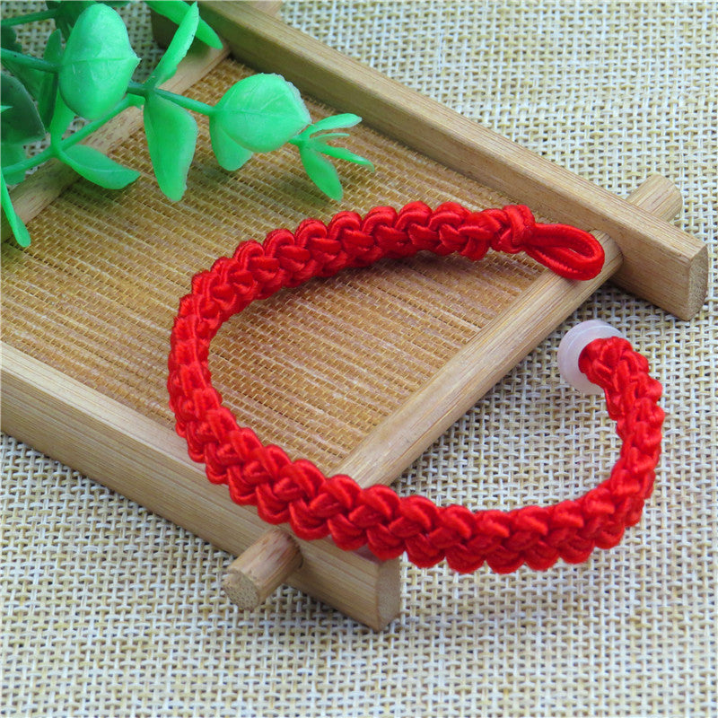 Jade Red Rope Life Hand-woven Stall Bracelets
