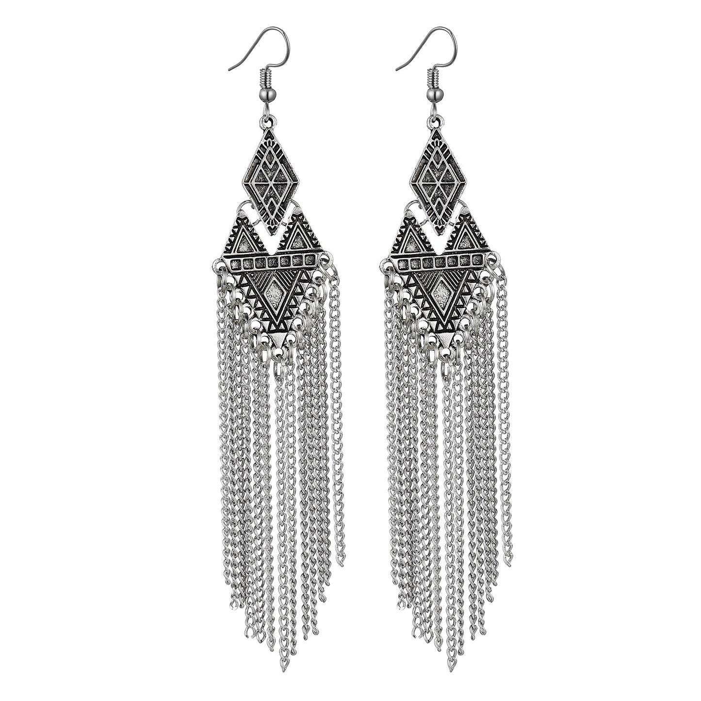 Eardrop Jewelry Long Alloy Chain Temperamental Earrings