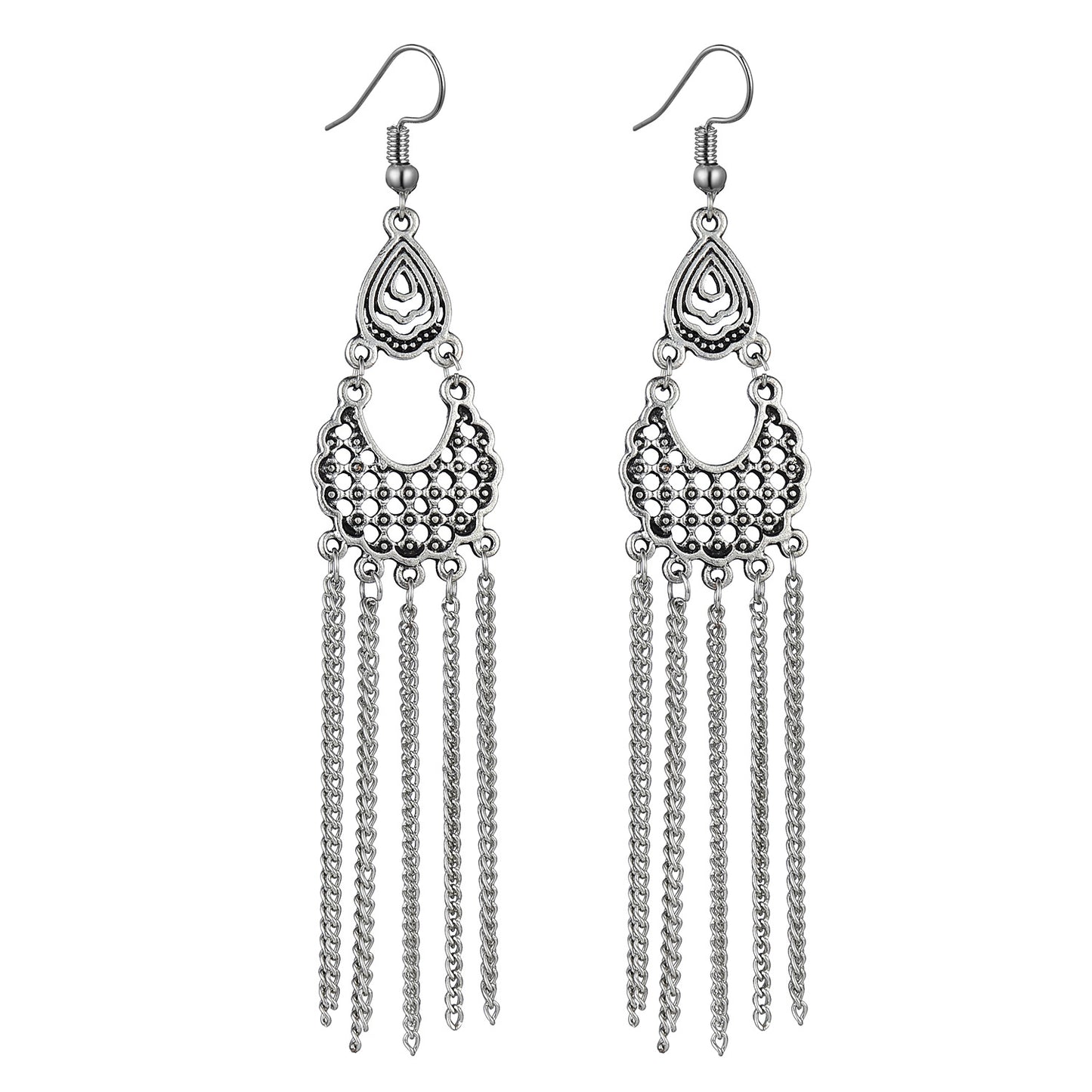 Eardrop Jewelry Long Alloy Chain Temperamental Earrings