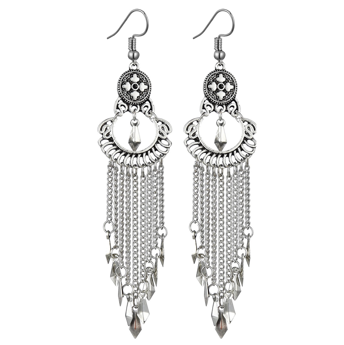 Eardrop Jewelry Long Alloy Chain Temperamental Earrings