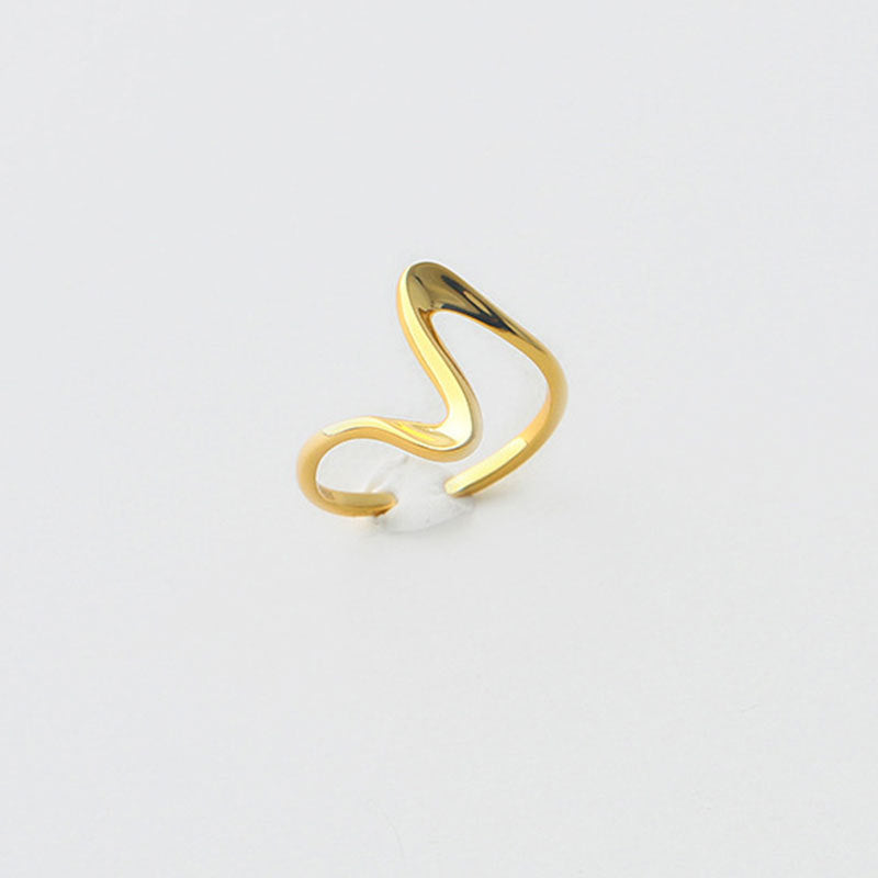 Women's Korean Style Retro Irregular With Personality Open Rings