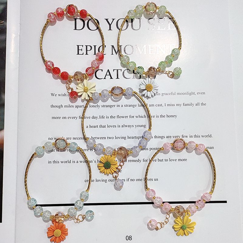 Fairy Fashion Small Chrysanthemum Flower Gravel Bracelets