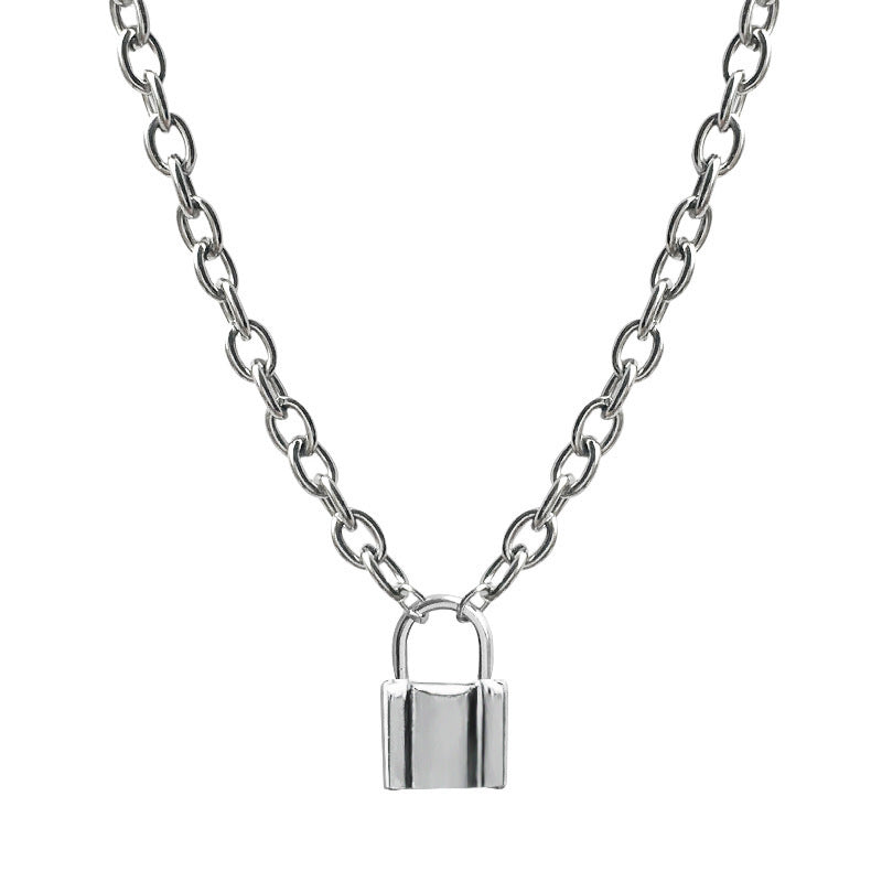 Niche Design Love Hot Lock Head Necklaces