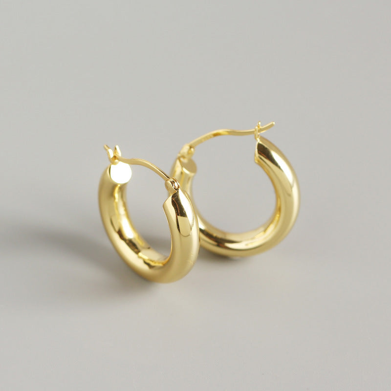 Sterling Sier Cold Style Metal Ear Earrings
