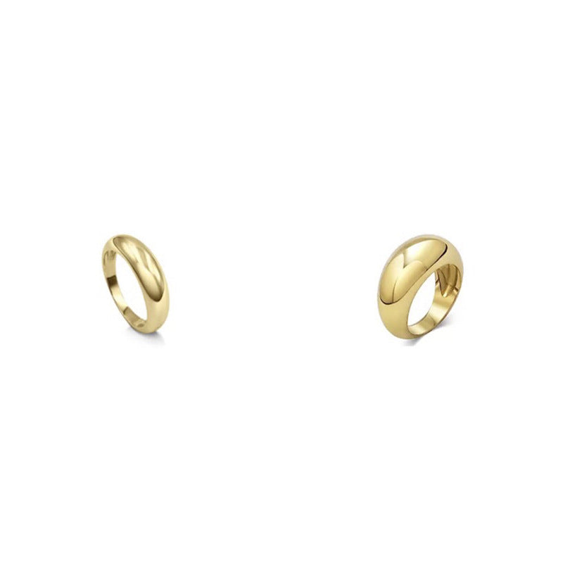 Female Titanium Steel Gold Plated Creative Rings