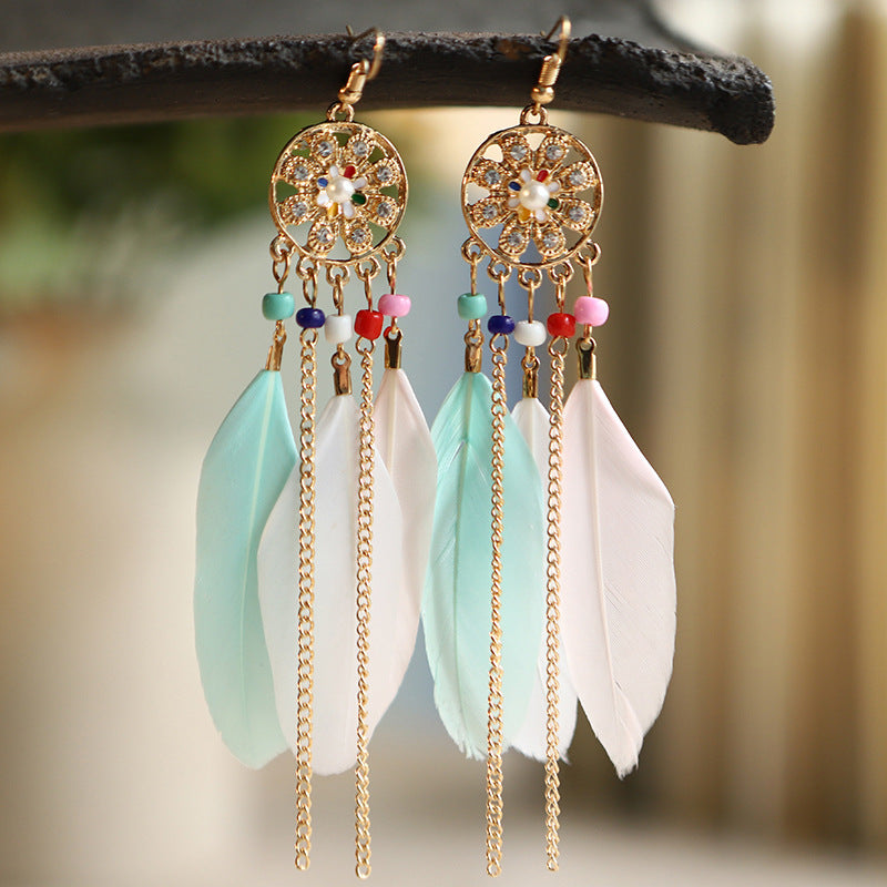 Color Fresh Literature Art Feather Your Earrings