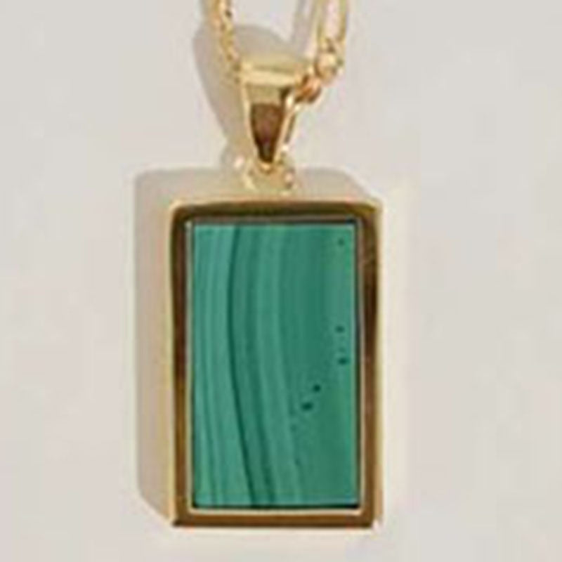 Inlaid Titanium Steel Plated Gold Shell Necklaces