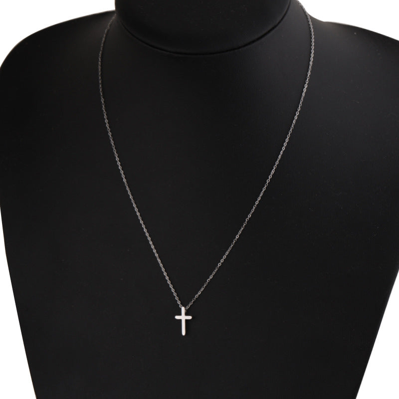 Women's & Men's Hole Bead Cross For One Pair Necklaces
