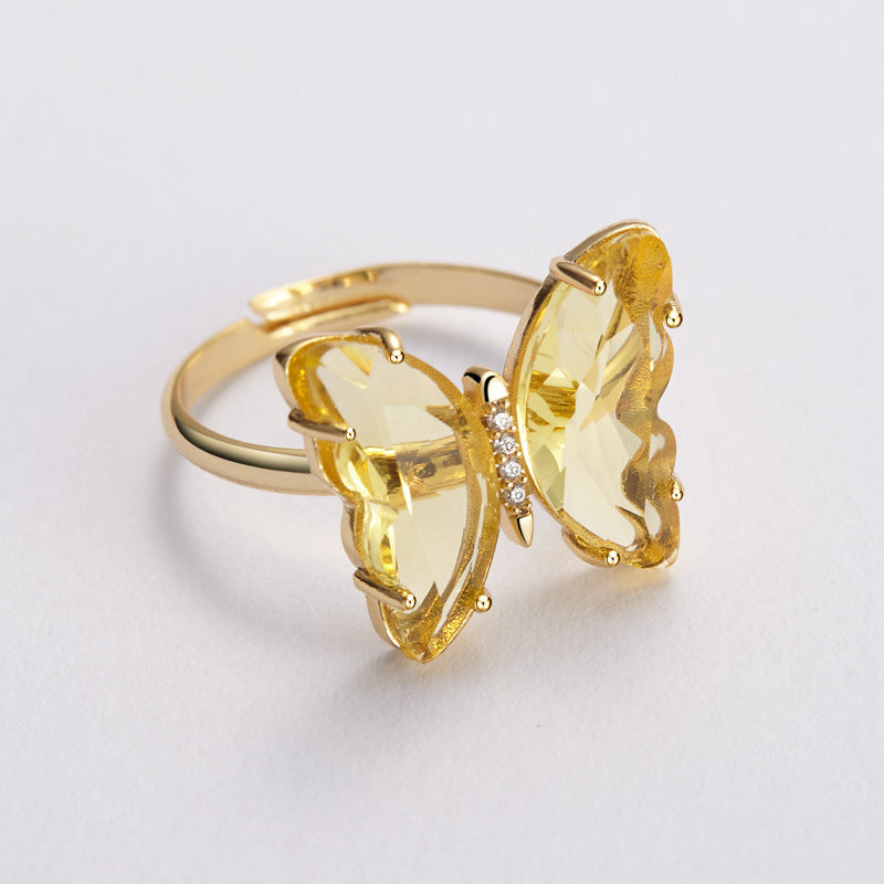 Fashion Gold-plated Open Finger Copper Jewelry Rings
