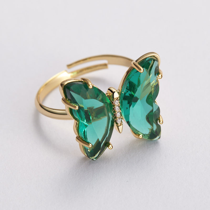 Fashion Gold-plated Open Finger Copper Jewelry Rings