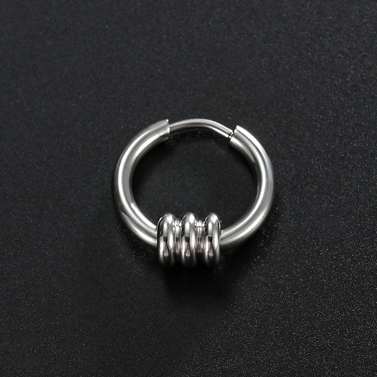 Men's Ear Korean Style Stainless Steel Unique Hipster Eardrops Earrings