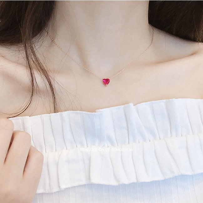 Deer Head Love One Wang Moon Leaf Square Necklaces