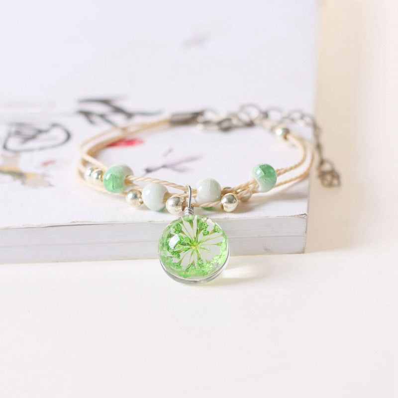 Creative Design Fresh Simple Female Personality Dried Bracelets