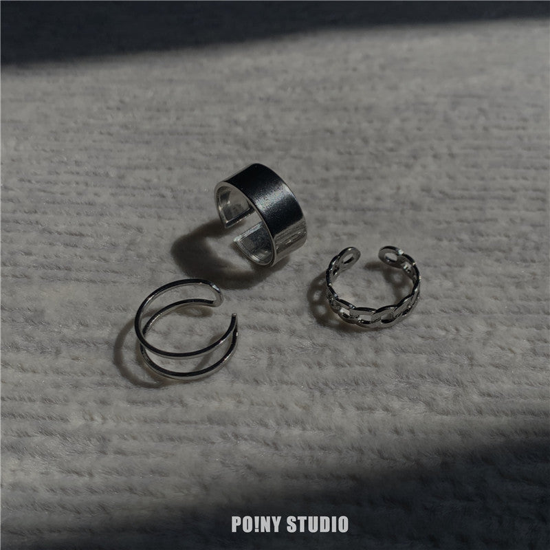 Female Personalized Hip Hop Punk Opening Rings