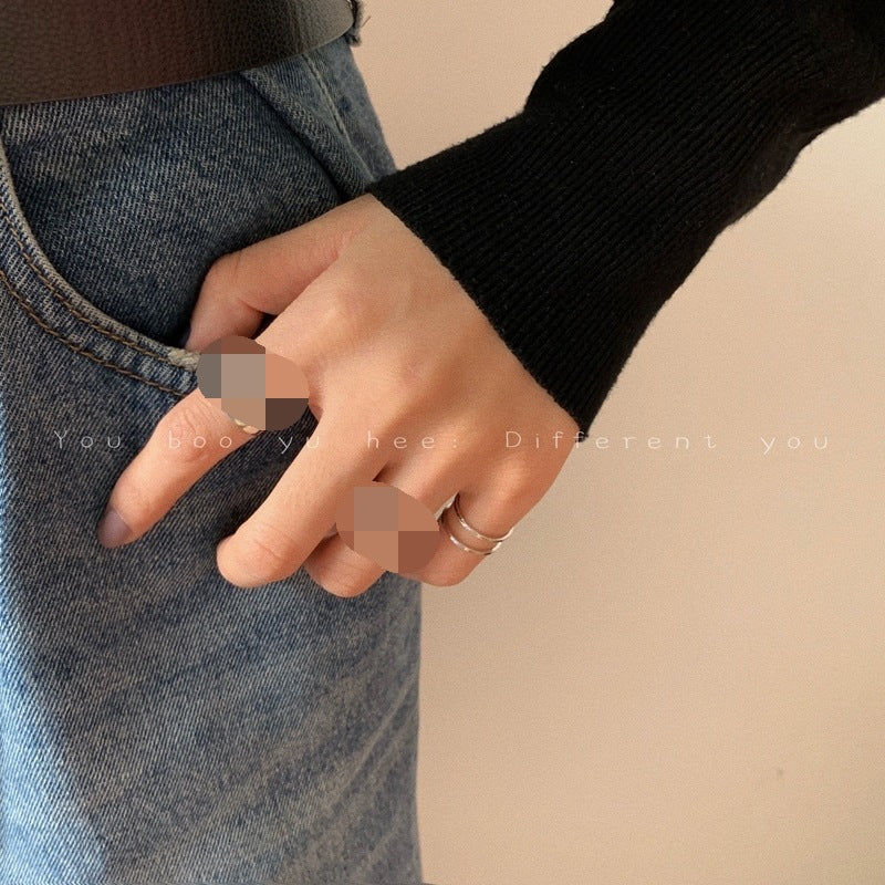Female Personalized Hip Hop Punk Opening Rings