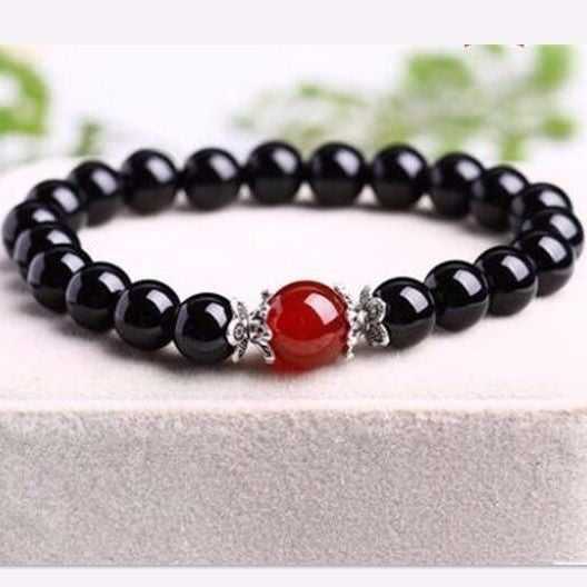 Zodiac Natural Red Agate Crystal Gift Bracelets