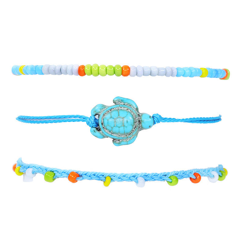 Bohemian Anklet Waterproof Wax Line Woven Bracelets