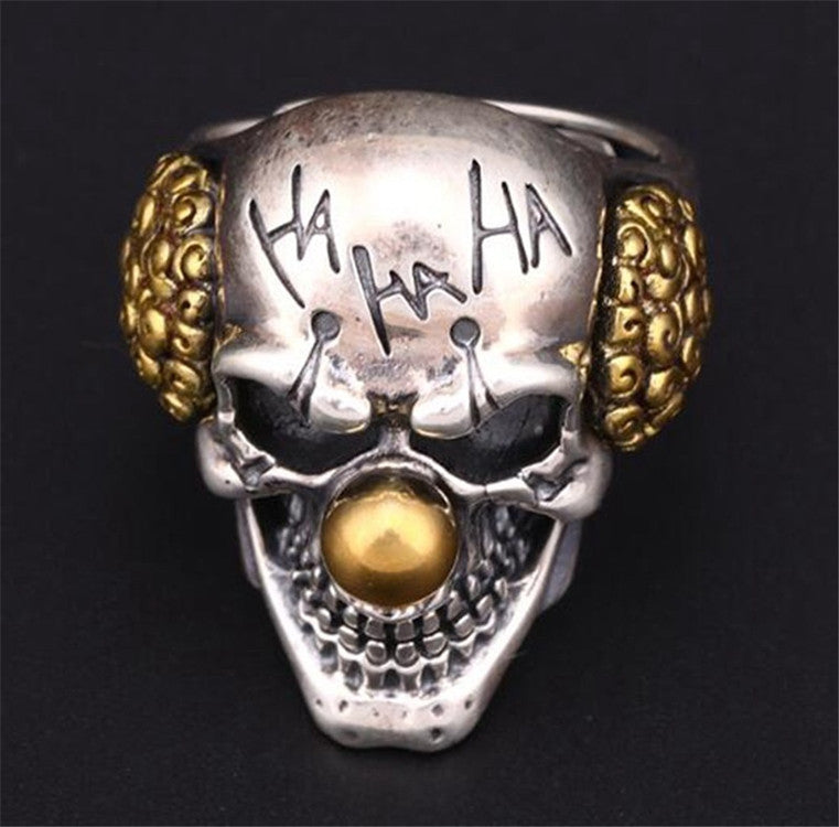 Exaggerated Skull Hollow Man's Domineering Clown Rings