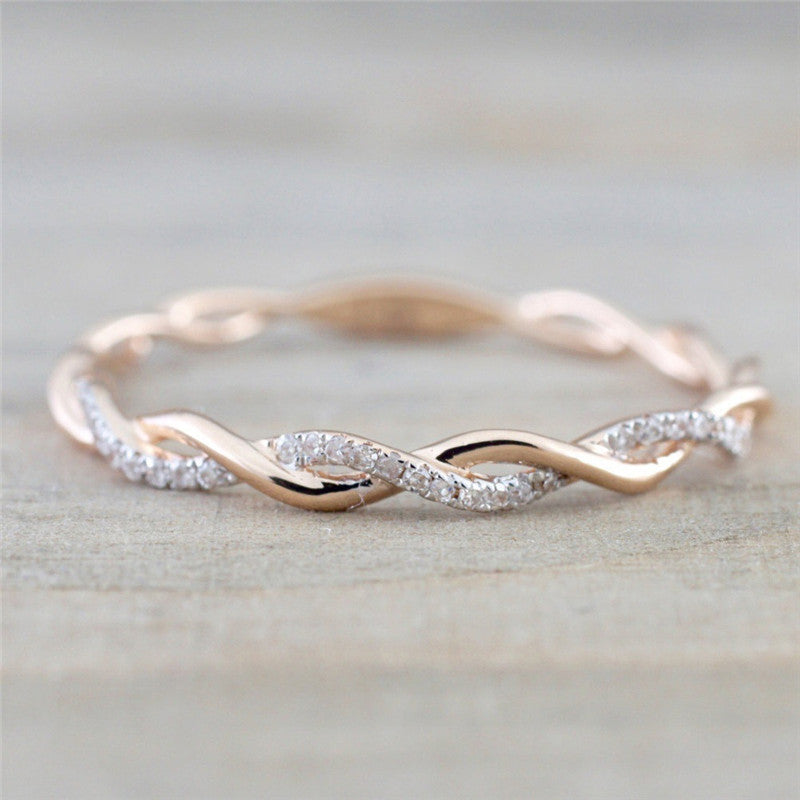 Women's Twist Couple Simple Fashion Accessories Little Rings