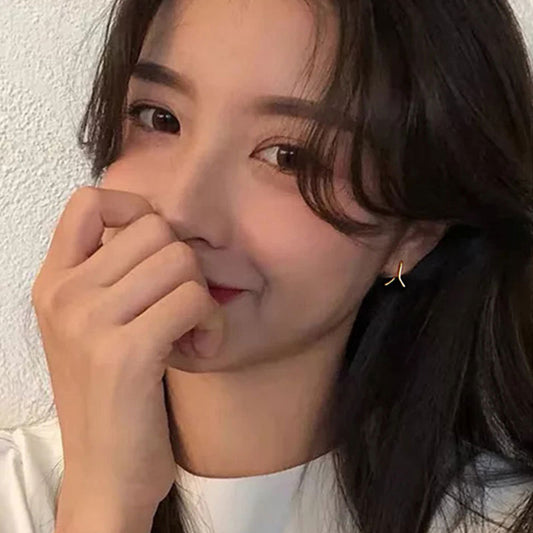 Women's Dry Pure Sier Niche Design Sterling Earrings