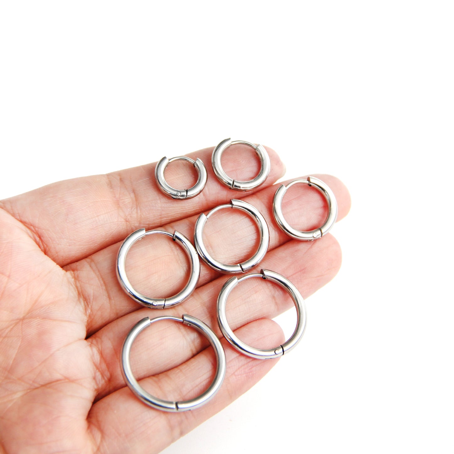 Machine Cast Stainless Steel Titanium Ear Earrings