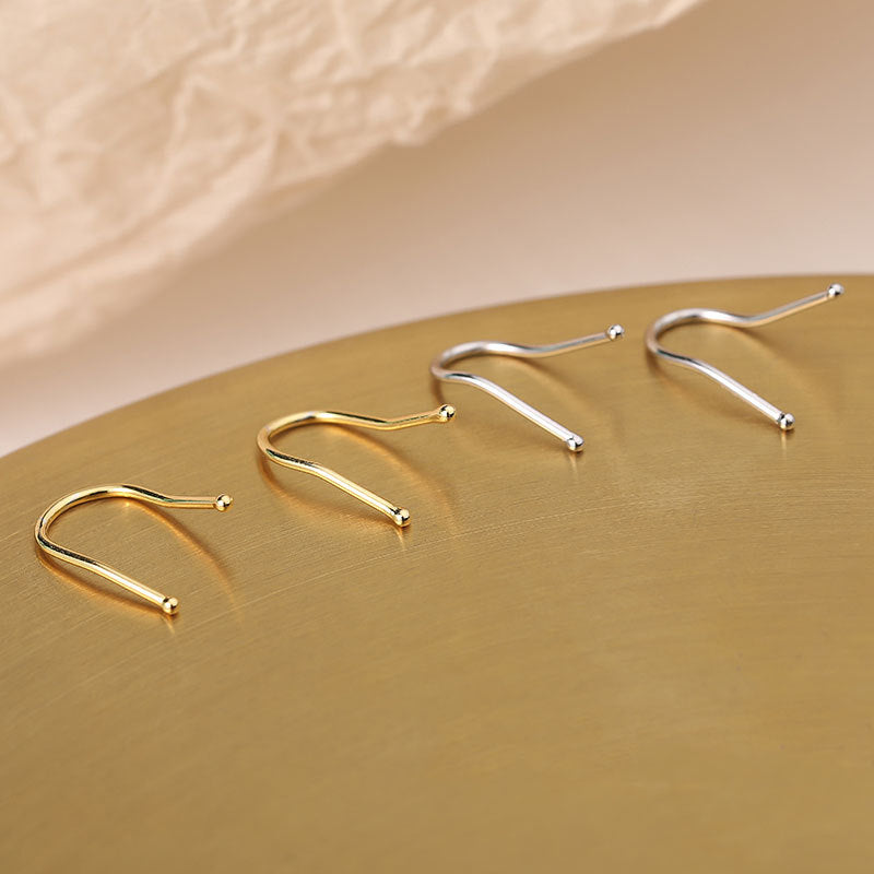 Women's Dry Pure Sier Niche Design Sterling Earrings