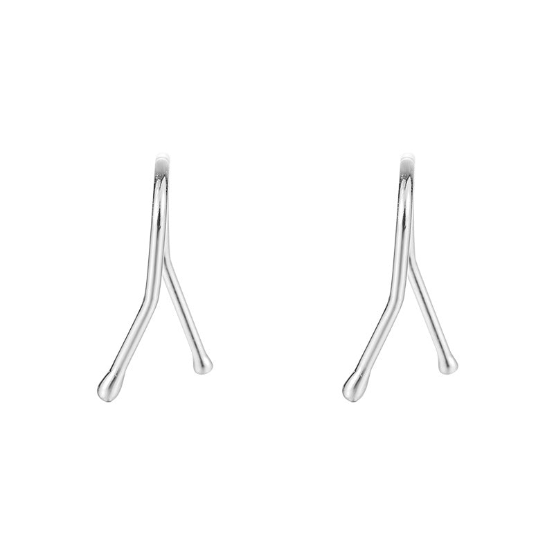 Women's Dry Pure Sier Niche Design Sterling Earrings