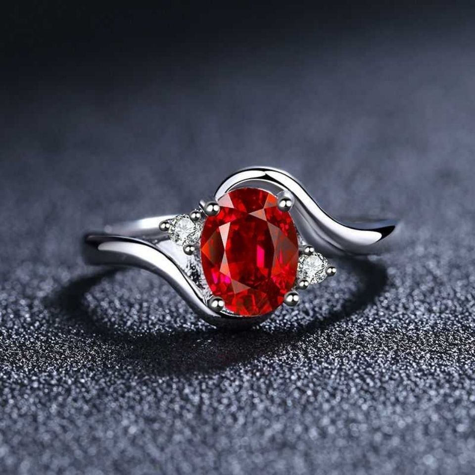 Simple Fashion Temperament Simulation Emerald Colored Gemstone Open Rings