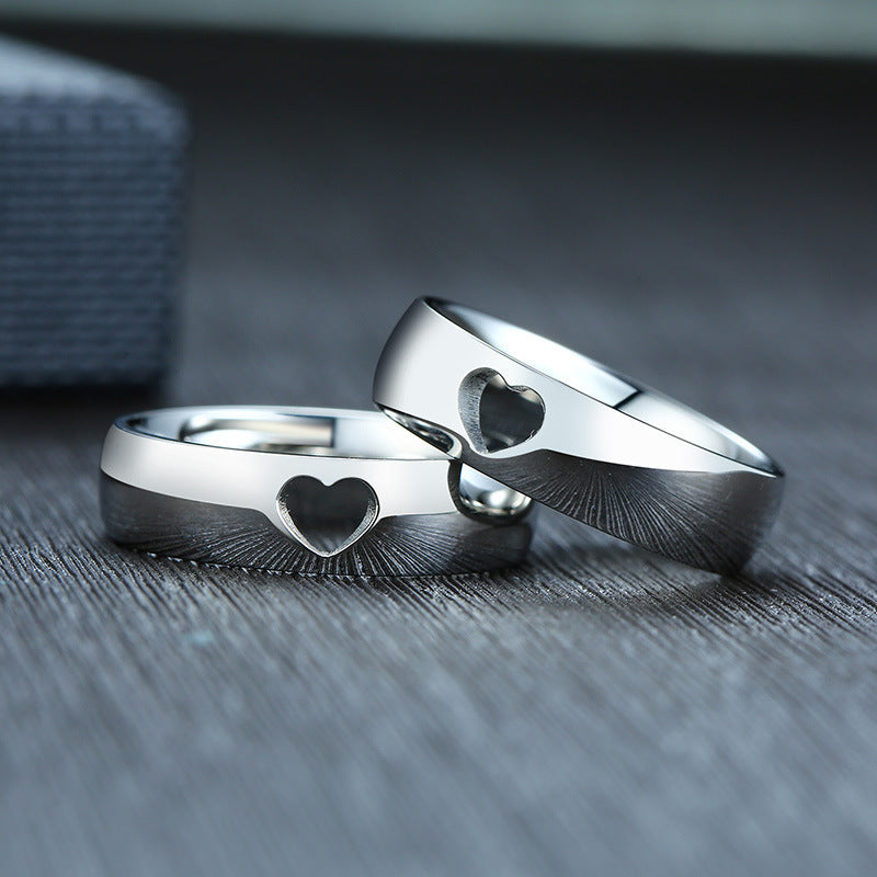 Accessories Stainless Steel Hollow Love Couple Simple Bracelets