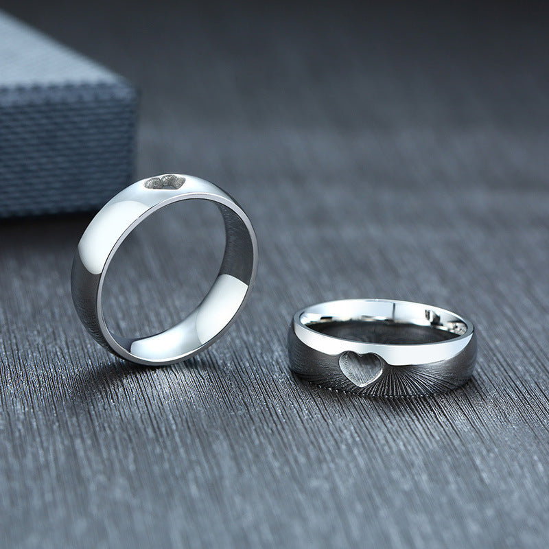 Accessories Stainless Steel Hollow Love Couple Simple Bracelets
