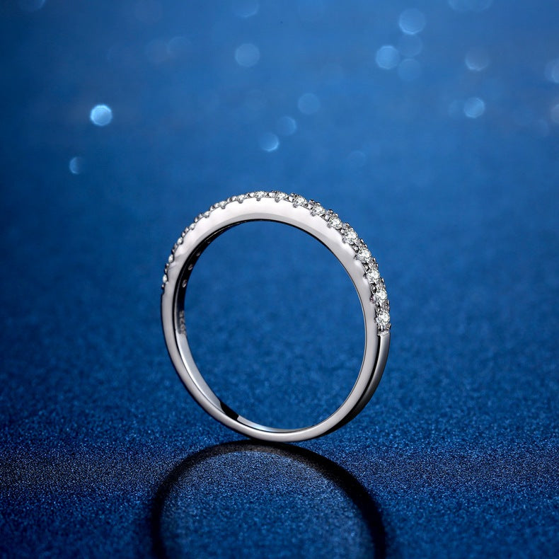 Sier Karat Color Moissanite Artificial Diamond Very Rings