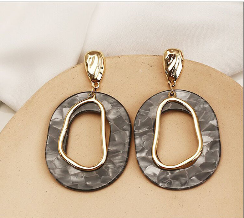 Exaggerated Female Temperamental Long Personality Simple Geometric Earrings