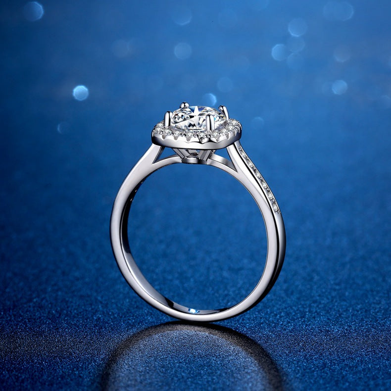 Women's Classic Luxury Square Bag Moissanite Eardrop Rings