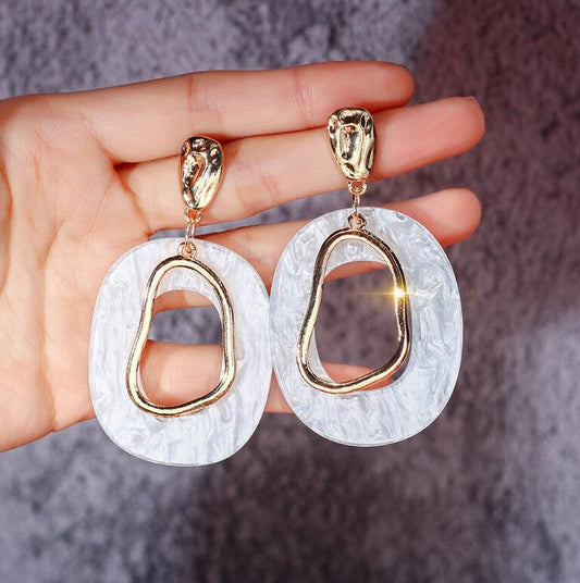 Exaggerated Female Temperamental Long Personality Simple Geometric Earrings