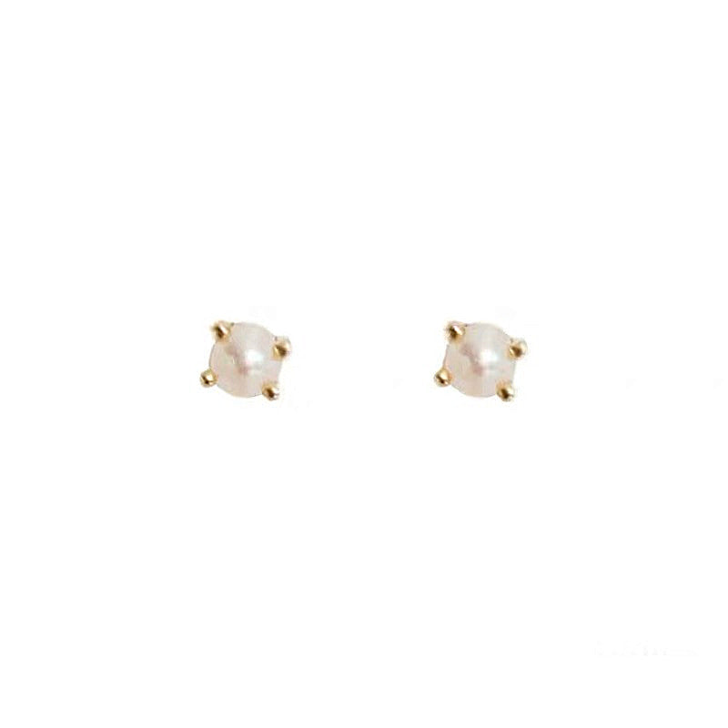 Mini Invisible Small Pearl Style Mild Earrings