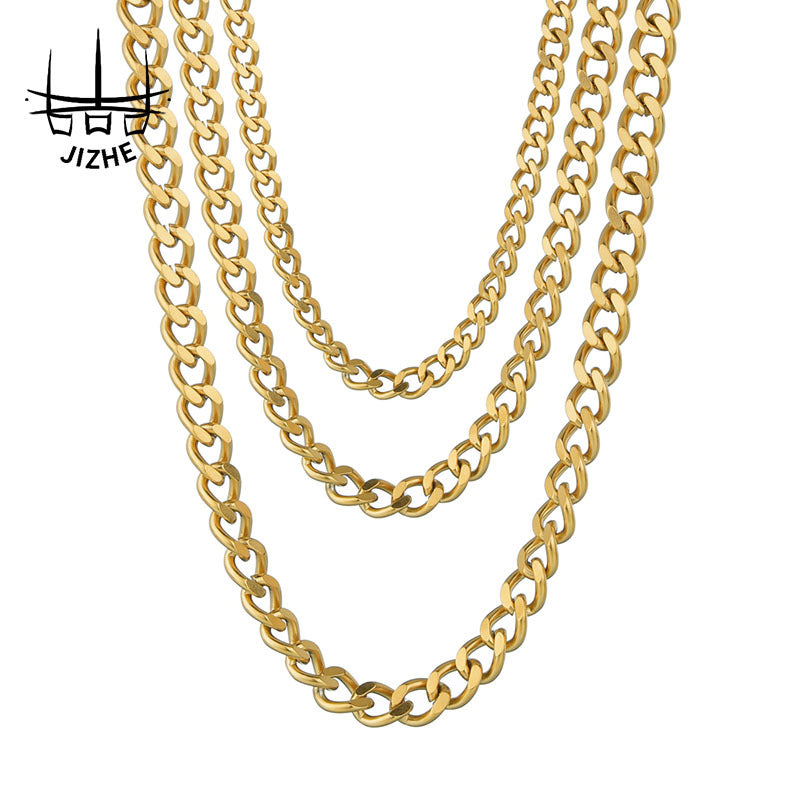 Women's & Men's Hip Hop Cuban Chain Street Fashion Necklaces