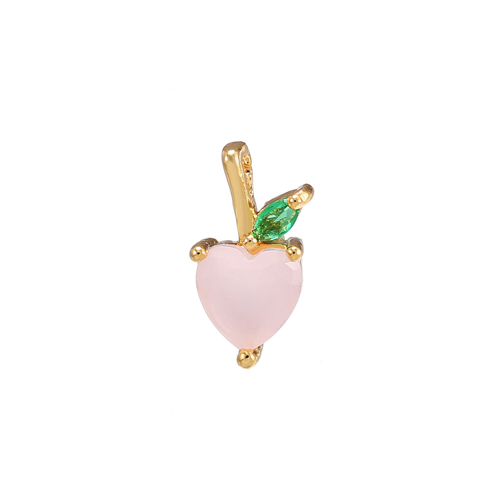 Fashion Creative Fruit Gold Plated Color Earrings