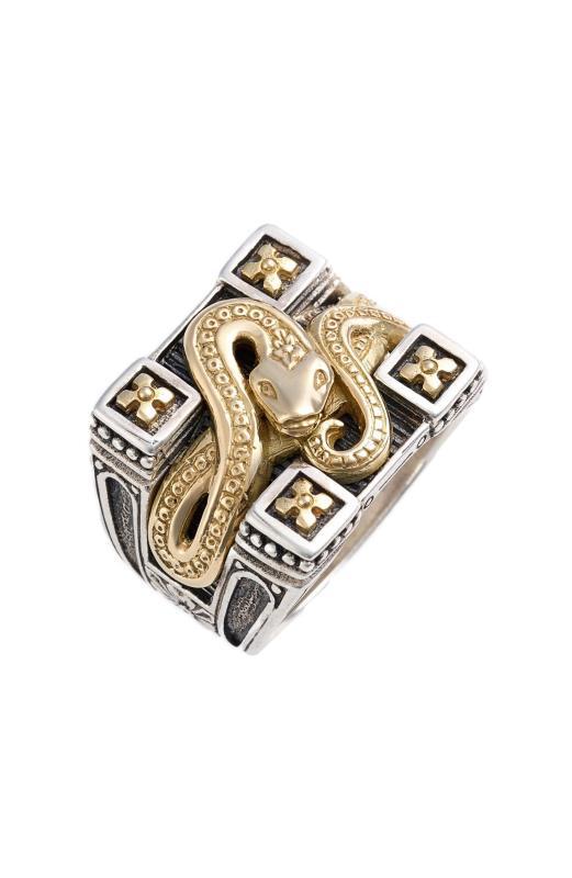 Exaggerated Personalized Viper Shape Animal Retro Rings
