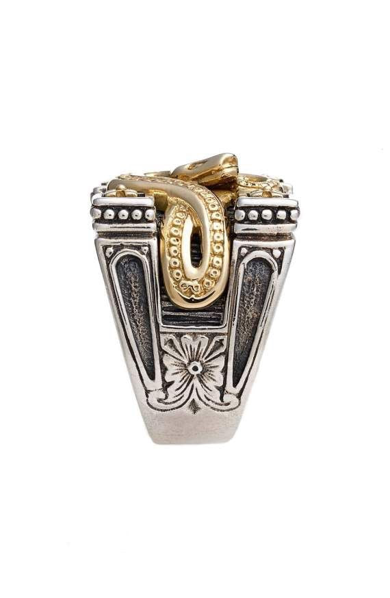 Exaggerated Personalized Viper Shape Animal Retro Rings