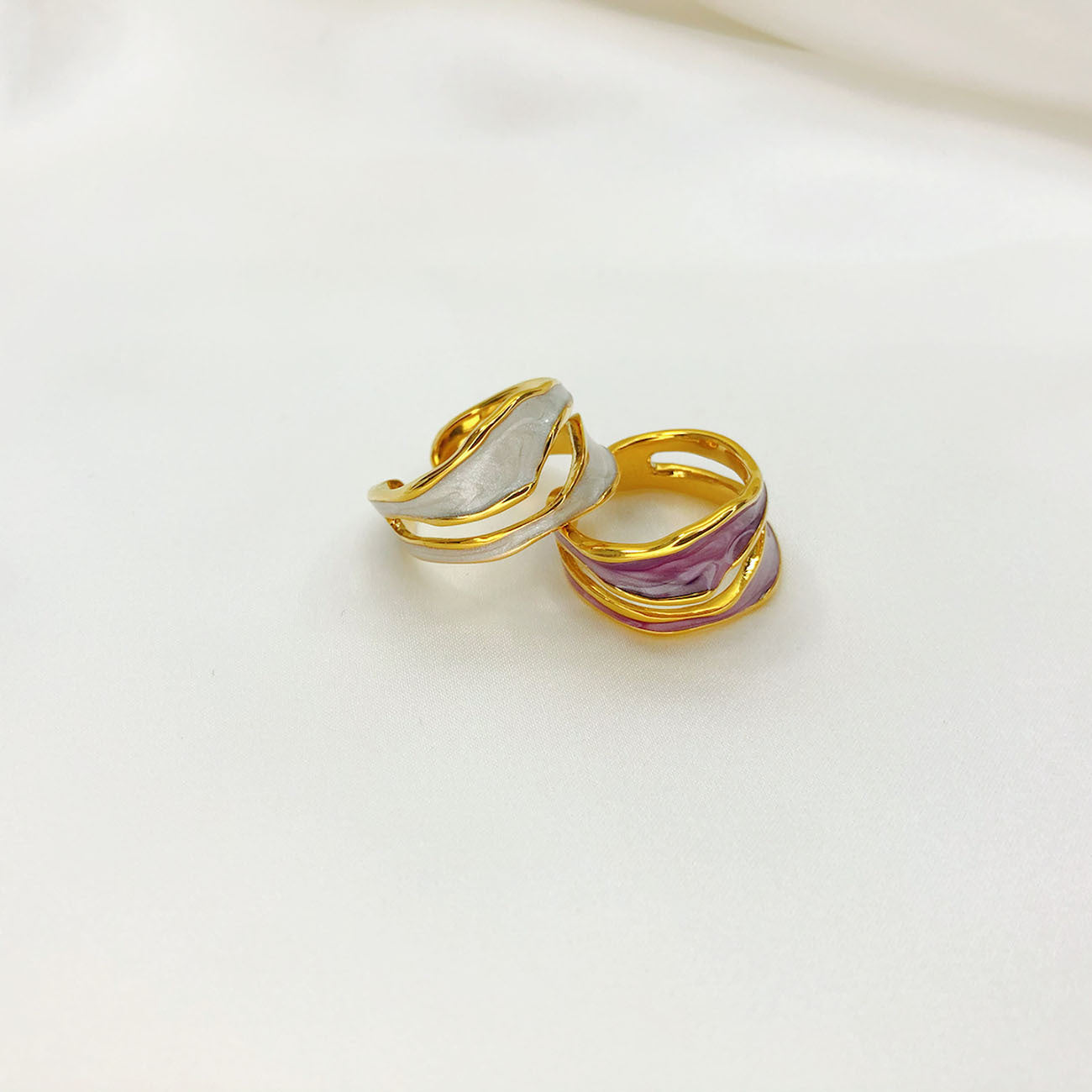 Women's Opening Real Gold Plating Fashion Temperament Rings