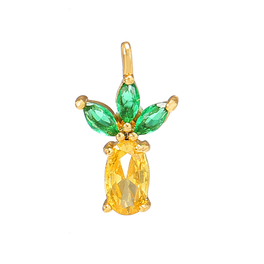 Fashion Creative Fruit Gold Plated Color Earrings