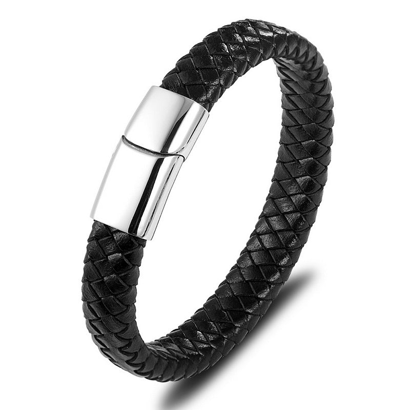 High Quality Stainless Steel Leather Authentic Bracelets
