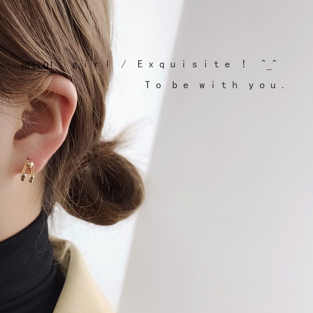 Plated Real Gold One Style For Geometric Ear Graceful Rings