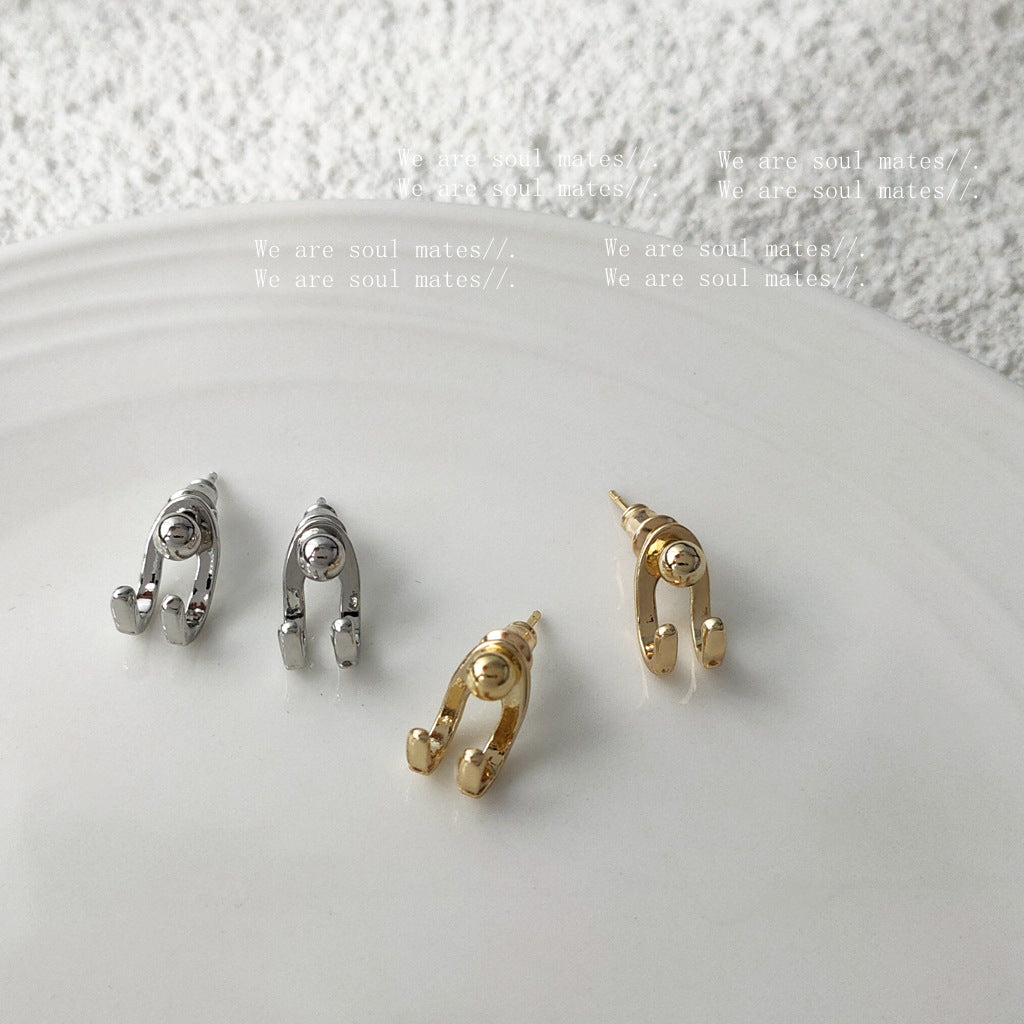 Plated Real Gold One Style For Geometric Ear Graceful Rings