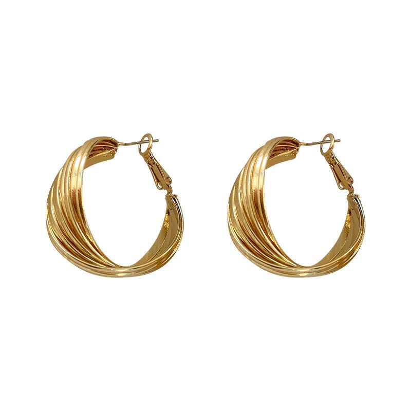 Women's For Trendy Retro Style High-grade Round Elegant Earrings