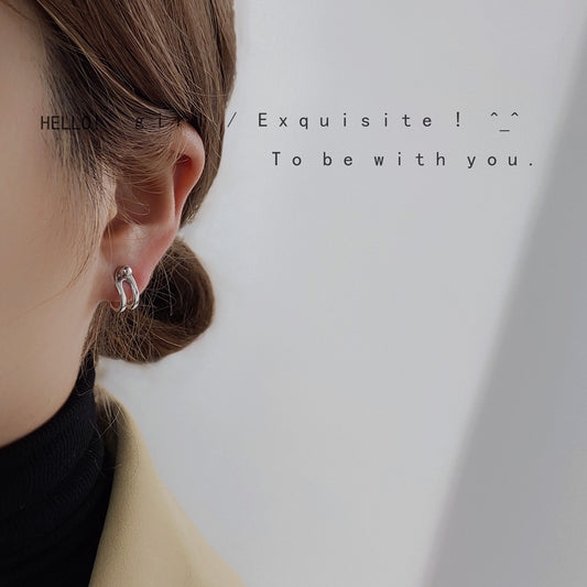 Plated Real Gold One Style For Geometric Ear Graceful Rings