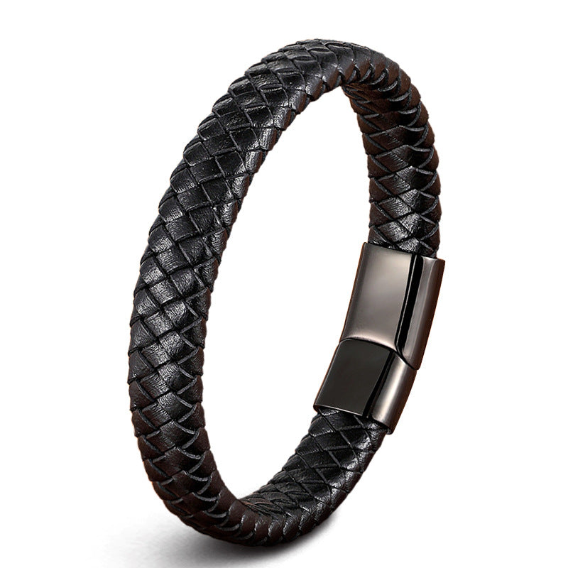 High Quality Stainless Steel Leather Authentic Bracelets