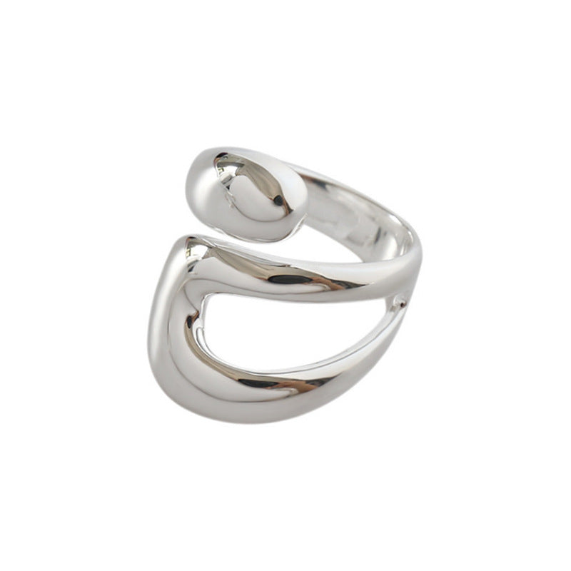 Women's Niche Designer High-grade Cross Hollow Fashion Rings